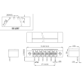 نوع المكون من نوع PCB Terminal Block Header مع برغي إصلاح